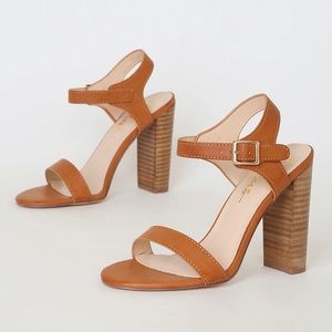 Lulus Dauphine Natural High Heel Sandals
